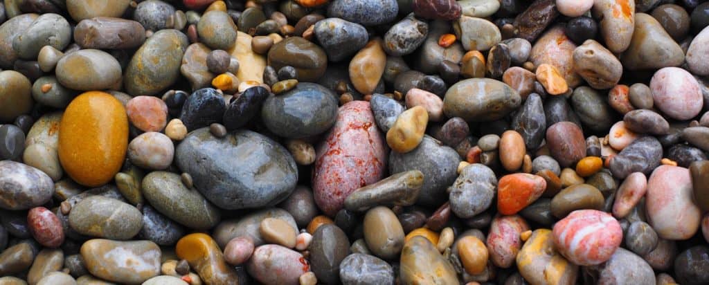 shiny pebbles